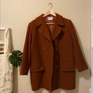Vintage Rust color trench coat